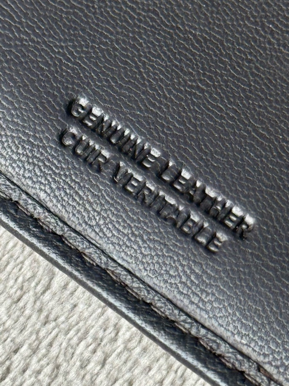 Bugatti Black Leather Money Clip Wallet - Picture 3 of 4